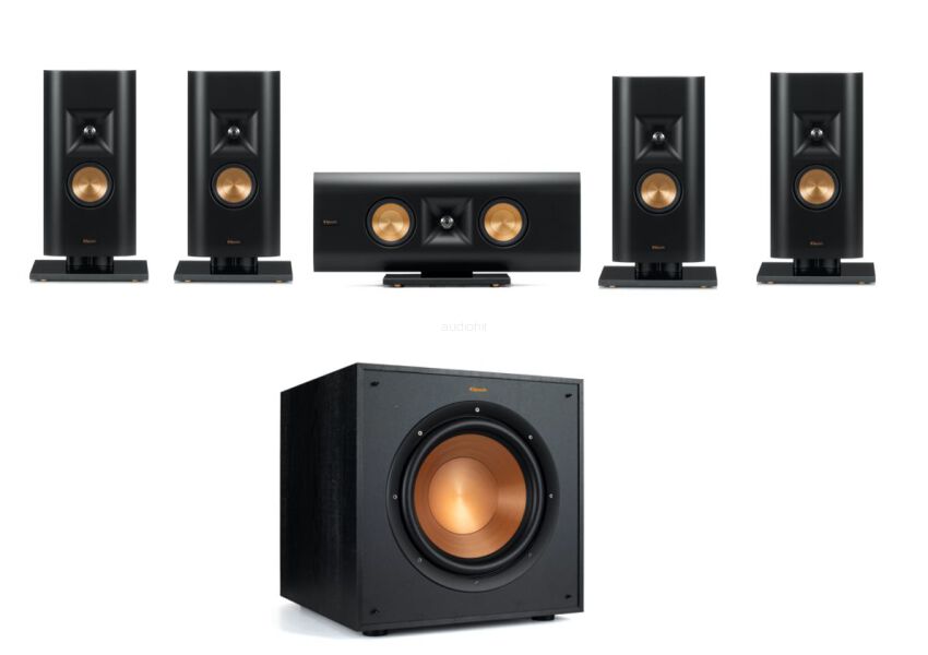 Zestaw głośników do kina domowego 5.1 Klipsch RP-140D, RP-240D, R-100SW