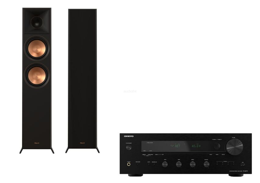 Klipsch RP-6000F II  + amplituner Onkyo TX-8470