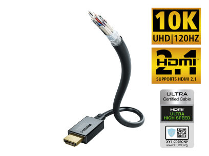 Kabel HDMI 2.1 Ultra High Speed 120Hz 8K  2.0m  HDR10+  Dolby Vision eArc