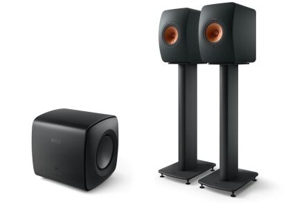 KEF LS50 Wireless II LS 50 + Subwoofer KEF KC62 + Stojaki S2  