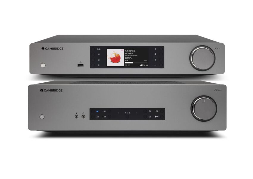 Zestaw stereo  wzmacniacz zintegrowany Cambridge Audio CXA61 + streamer Cambridge Audio CXN v2